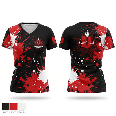 UNORTHODOX PAINTBALL Women's Short Sleeve V-neck Shirt - 1