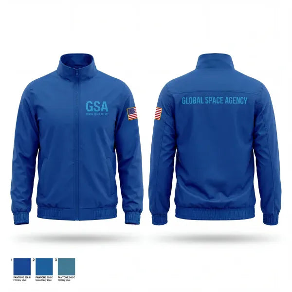 Windbreaker, GSA, Space Force, Teamtime, Team time, sublimation, custom sports apparel, team uniforms, spirit wear, spiritwear, sports uniforms, custom shirts, team store, custom team store, fundraiser sports, apparel fundraiser