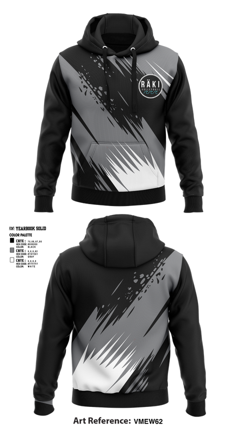 Hoodie, Raki Volleyball, Women's Volleyball, Teamtime, Team time, sublimation, custom sports apparel, team uniforms, spirit wear, spiritwear, sports uniforms, custom shirts, team store, custom team store, fundraiser sports, apparel fundraiser