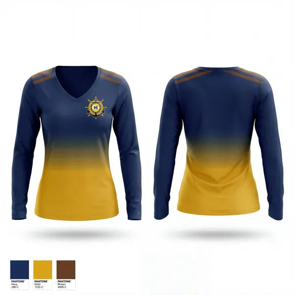 Womens Long Sleeve Vneck Shirt, Mariners, Softball, Teamtime, Team time, sublimation, custom sports apparel, team uniforms, spirit wear, spiritwear, sports uniforms, custom shirts, team store, custom team store, fundraiser sports, apparel fundraiser
