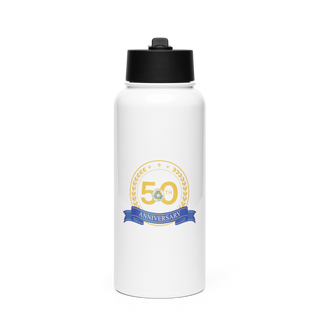 amory 81278460 Stainless Steel Water Bottle with a Straw Lid