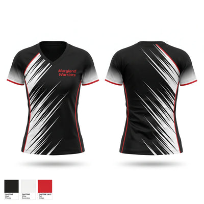 Maryland Warriors Women's Short Sleeve V-neck Shirt - 1