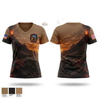 Womens Short Sleeve Vneck Shirt, CRUSADERS, Army, Teamtime, Team time, sublimation, custom sports apparel, team uniforms, spirit wear, spiritwear, sports uniforms, custom shirts, team store, custom team store, fundraiser sports, apparel fundraiser