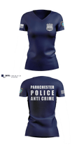 Parkchester Police Anti Crime 65243344 Women's Short Sleeve V-neck Shirt - 2