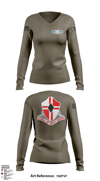 92nd EN BN S3 82988191 Women's Long Sleeve V-neck Shirt - 2