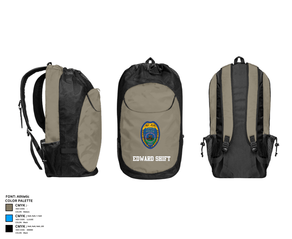Gear Bag, Edward Shift, Police, Teamtime, Team time, sublimation, custom sports apparel, team uniforms, spirit wear, spiritwear, sports uniforms, custom shirts, team store, custom team store, fundraiser sports, apparel fundraiser