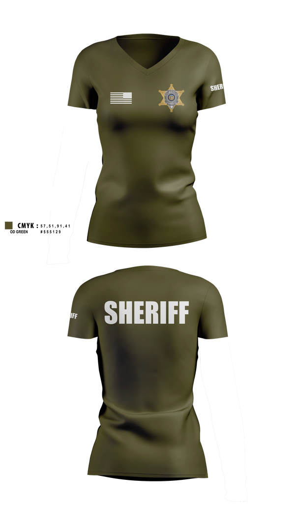 Womens Short Sleeve Vneck Shirt, Clay County Courts, Police, Teamtime, Team time, sublimation, custom sports apparel, team uniforms, spirit wear, spiritwear, sports uniforms, custom shirts, team store, custom team store, fundraiser sports, apparel fundraiser