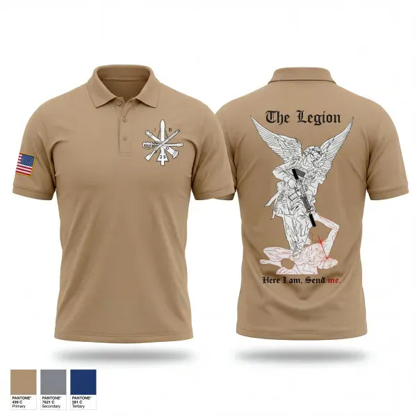Short Sleeve Performance Polo, 1st Platoon / B CO / 2-5 CAV, Army, Teamtime, Team time, sublimation, custom sports apparel, team uniforms, spirit wear, spiritwear, sports uniforms, custom shirts, team store, custom team store, fundraiser sports, apparel fundraiser