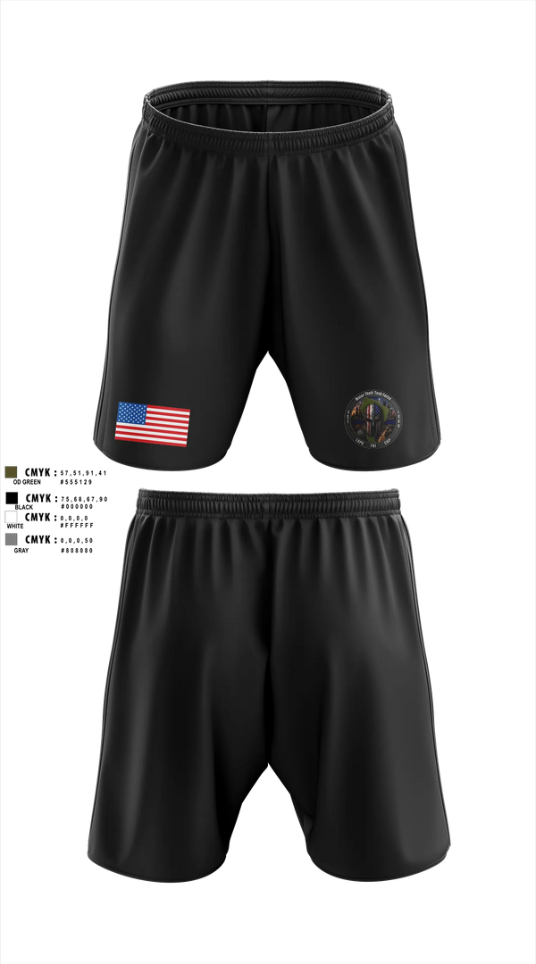 Athletic Shorts With Pockets, Major Theft Task Force, Police, Teamtime, Team time, sublimation, custom sports apparel, team uniforms, spirit wear, spiritwear, sports uniforms, custom shirts, team store, custom team store, fundraiser sports, apparel fundraiser