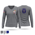 Weslaco Fire Department Women's Long Sleeve V-neck Shirt - 1