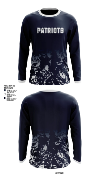 Long Sleeve Shooting Shirt, Patriots, Men's Basketball, Teamtime, Team time, sublimation, custom sports apparel, team uniforms, spirit wear, spiritwear, sports uniforms, custom shirts, team store, custom team store, fundraiser sports, apparel fundraiser
