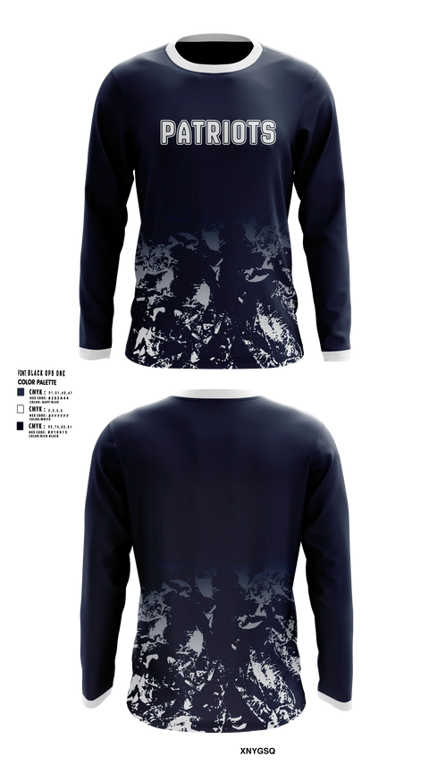 Long Sleeve Shooting Shirt, Patriots, Men's Basketball, Teamtime, Team time, sublimation, custom sports apparel, team uniforms, spirit wear, spiritwear, sports uniforms, custom shirts, team store, custom team store, fundraiser sports, apparel fundraiser