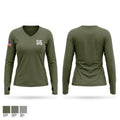 G-6 Women's Long Sleeve V-neck Shirt - 1