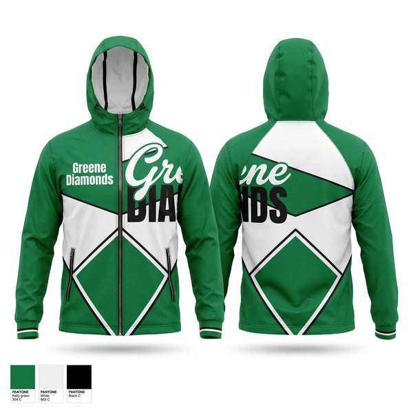 Windbreaker, Greene Diamonds, Softball, Teamtime, Team time, sublimation, custom sports apparel, team uniforms, spirit wear, spiritwear, sports uniforms, custom shirts, team store, custom team store, fundraiser sports, apparel fundraiser
