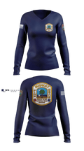 Midway Fire Rescue Women's Long Sleeve V-neck Shirt - 5
