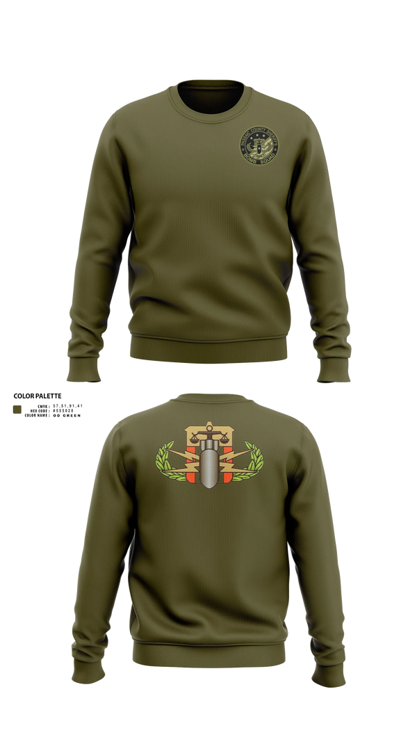 Crew Neck Sweatshirt, Passaic County Bomb Squad, Police, Teamtime, Team time, sublimation, custom sports apparel, team uniforms, spirit wear, spiritwear, sports uniforms, custom shirts, team store, custom team store, fundraiser sports, apparel fundraiser