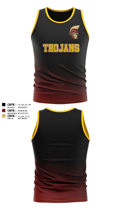Minnesota State Academy for the Deaf Trojans Tank Top - 4