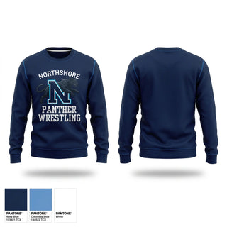 Crew Neck Sweatshirt, Northshore Panthers, Wrestling, Teamtime, Team time, sublimation, custom sports apparel, team uniforms, spirit wear, spiritwear, sports uniforms, custom shirts, team store, custom team store, fundraiser sports, apparel fundraiser