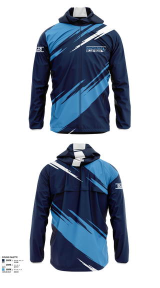 Windbreaker, South GA Blue Sox, Baseball, Teamtime, Team time, sublimation, custom sports apparel, team uniforms, spirit wear, spiritwear, sports uniforms, custom shirts, team store, custom team store, fundraiser sports, apparel fundraiser