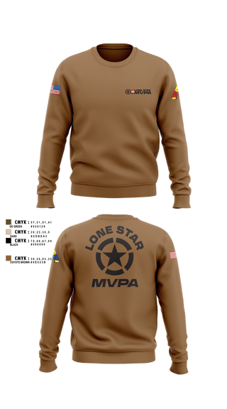 Crew Neck Sweatshirt, Lone Star MVPA, , Teamtime, Team time, sublimation, custom sports apparel, team uniforms, spirit wear, spiritwear, sports uniforms, custom shirts, team store, custom team store, fundraiser sports, apparel fundraiser