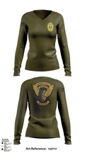 Henderson County Motor Unit 91369881 Women's Long Sleeve V-neck Shirt - 1