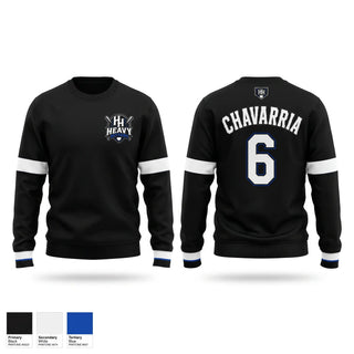 Crew Neck Sweatshirt, Heavy hitters, Baseball, Teamtime, Team time, sublimation, custom sports apparel, team uniforms, spirit wear, spiritwear, sports uniforms, custom shirts, team store, custom team store, fundraiser sports, apparel fundraiser
