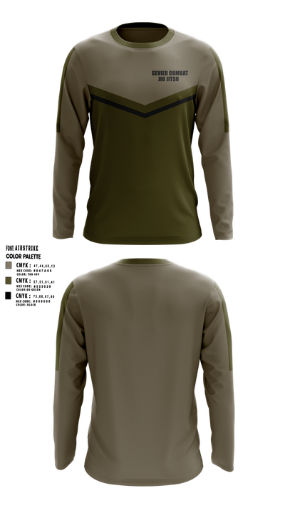 SEVIER COMBAT JIU JITSU 25333602 Long Sleeve Performance Shirt 1