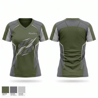 Womens Short Sleeve Vneck Shirt, Howlers, Baseball, Teamtime, Team time, sublimation, custom sports apparel, team uniforms, spirit wear, spiritwear, sports uniforms, custom shirts, team store, custom team store, fundraiser sports, apparel fundraiser