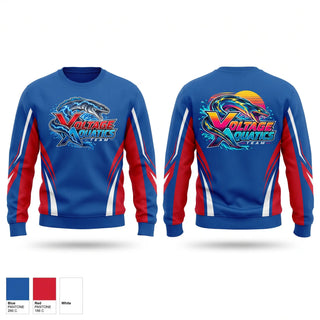 Crew Neck Sweatshirt, Voltage Team Store, Swimming, Teamtime, Team time, sublimation, custom sports apparel, team uniforms, spirit wear, spiritwear, sports uniforms, custom shirts, team store, custom team store, fundraiser sports, apparel fundraiser