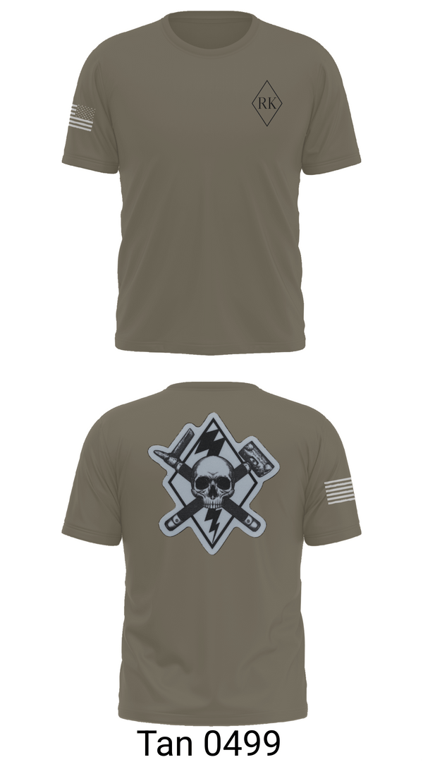 Old School Cotton Feel Shirt, 3rd Platoon Cco 2-37 AR, Army, Teamtime, Team time, sublimation, custom sports apparel, team uniforms, spirit wear, spiritwear, sports uniforms, custom shirts, team store, custom team store, fundraiser sports, apparel fundraiser