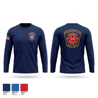 Long Sleeve Performance Shirt, Cooksville, Fire Department, Teamtime, Team time, sublimation, custom sports apparel, team uniforms, spirit wear, spiritwear, sports uniforms, custom shirts, team store, custom team store, fundraiser sports, apparel fundraiser