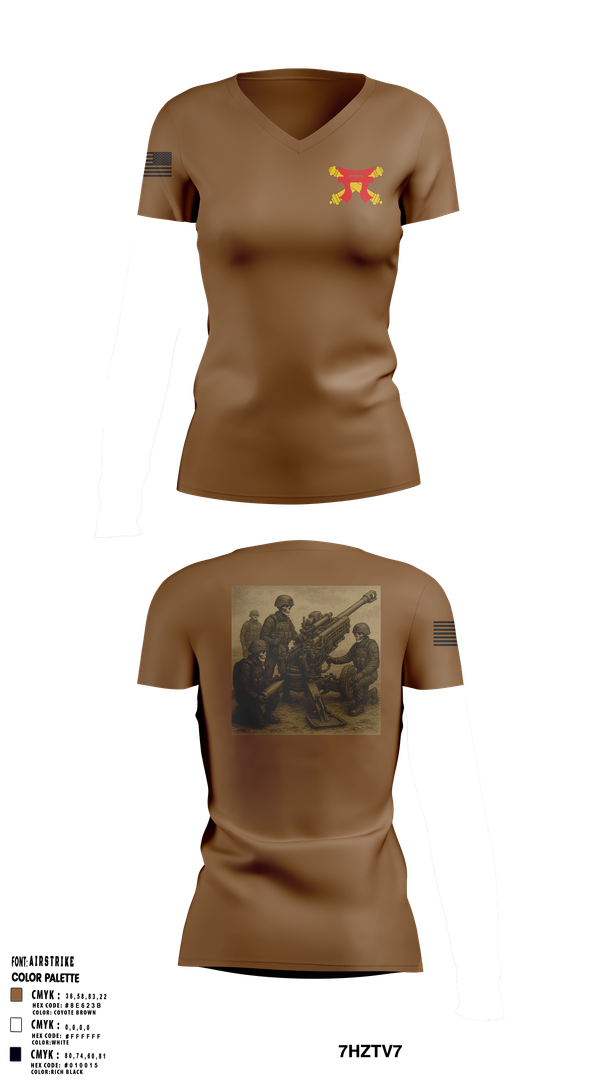 Womens Short Sleeve Vneck Shirt, Crusader Battery, , Teamtime, Team time, sublimation, custom sports apparel, team uniforms, spirit wear, spiritwear, sports uniforms, custom shirts, team store, custom team store, fundraiser sports, apparel fundraiser