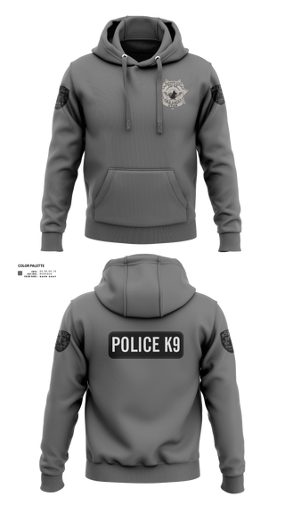 Hoodie, K9, Police, Teamtime, Team time, sublimation, custom sports apparel, team uniforms, spirit wear, spiritwear, sports uniforms, custom shirts, team store, custom team store, fundraiser sports, apparel fundraiser
