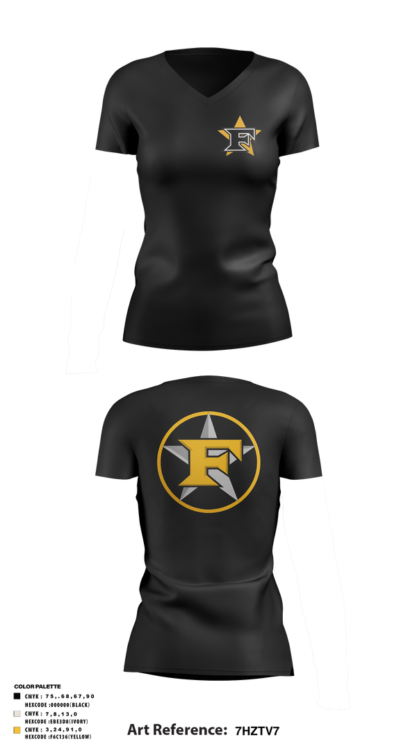 Womens Short Sleeve Vneck Shirt, Five Star Mafia, Baseball, Teamtime, Team time, sublimation, custom sports apparel, team uniforms, spirit wear, spiritwear, sports uniforms, custom shirts, team store, custom team store, fundraiser sports, apparel fundraiser