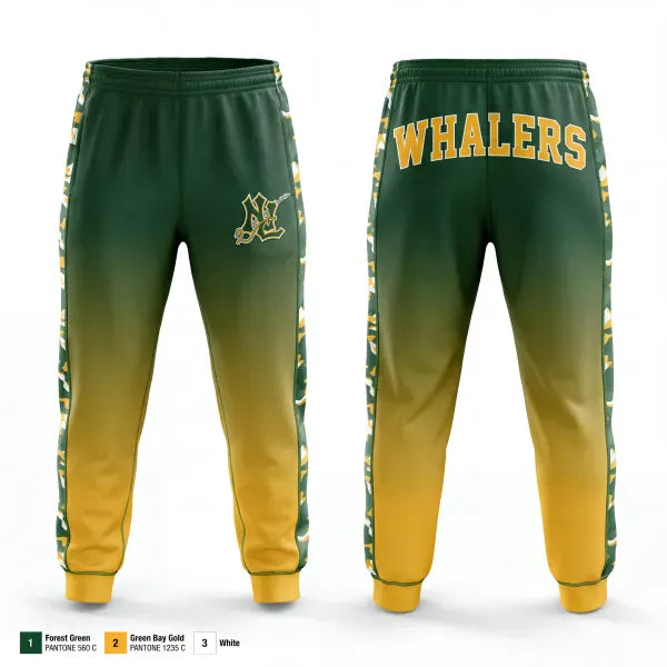 Sweatpants, Whalers, Wrestling, Teamtime, Team time, sublimation, custom sports apparel, team uniforms, spirit wear, spiritwear, sports uniforms, custom shirts, team store, custom team store, fundraiser sports, apparel fundraiser