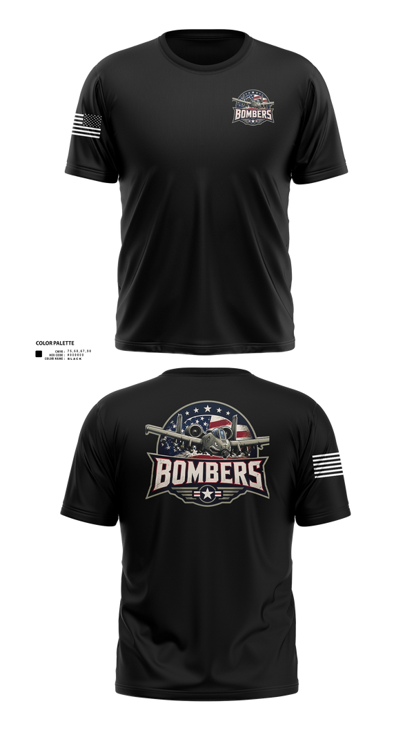 Short Sleeve Performance Shirt, Bombers, Baseball, Teamtime, Team time, sublimation, custom sports apparel, team uniforms, spirit wear, spiritwear, sports uniforms, custom shirts, team store, custom team store, fundraiser sports, apparel fundraiser