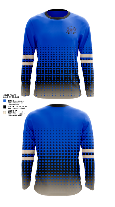 Kersey Cougars 69504925 Long Sleeve Performance Shirt 1