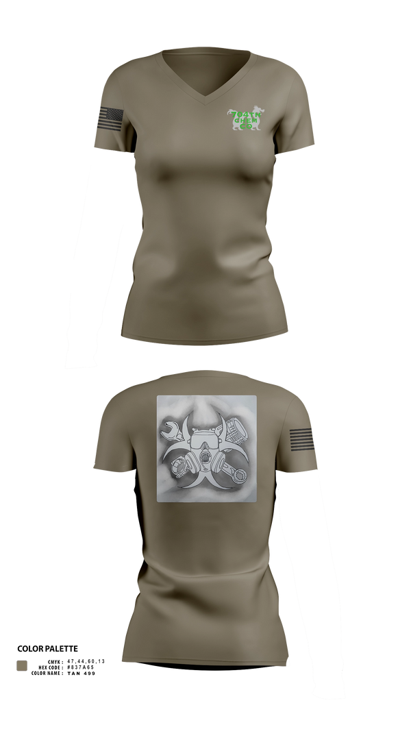 Womens Short Sleeve Vneck Shirt, 704th A2, Army, Teamtime, Team time, sublimation, custom sports apparel, team uniforms, spirit wear, spiritwear, sports uniforms, custom shirts, team store, custom team store, fundraiser sports, apparel fundraiser