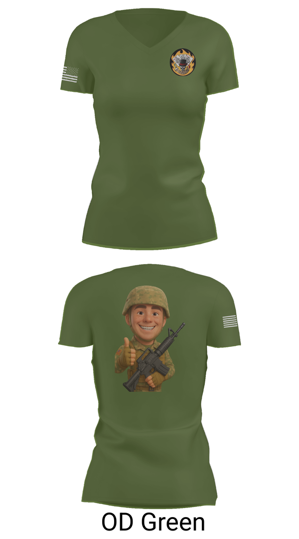 Womens Short Sleeve Vneck Shirt, 2-69 GCo, Army, Teamtime, Team time, sublimation, custom sports apparel, team uniforms, spirit wear, spiritwear, sports uniforms, custom shirts, team store, custom team store, fundraiser sports, apparel fundraiser