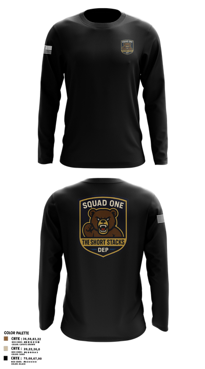 DEP Police Squad One 32340709 Long Sleeve Performance Shirt 3
