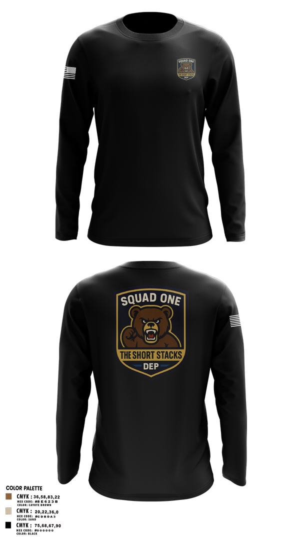 Long Sleeve Performance Shirt, DEP Police Squad One, , Teamtime, Team time, sublimation, custom sports apparel, team uniforms, spirit wear, spiritwear, sports uniforms, custom shirts, team store, custom team store, fundraiser sports, apparel fundraiser