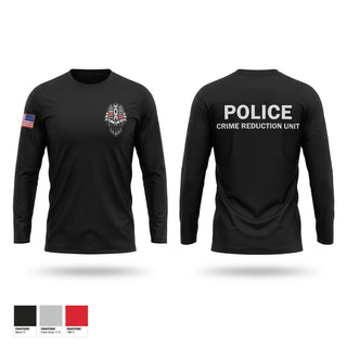 Long Sleeve Performance Shirt, CRIME REDUCTION UNIT, Police, Teamtime, Team time, sublimation, custom sports apparel, team uniforms, spirit wear, spiritwear, sports uniforms, custom shirts, team store, custom team store, fundraiser sports, apparel fundraiser