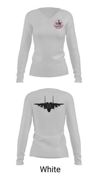 Womens Long Sleeve Vneck Shirt, 67 AMU, Air Force, Teamtime, Team time, sublimation, custom sports apparel, team uniforms, spirit wear, spiritwear, sports uniforms, custom shirts, team store, custom team store, fundraiser sports, apparel fundraiser