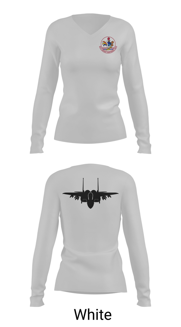 Womens Long Sleeve Vneck Shirt, 67 AMU, Air Force, Teamtime, Team time, sublimation, custom sports apparel, team uniforms, spirit wear, spiritwear, sports uniforms, custom shirts, team store, custom team store, fundraiser sports, apparel fundraiser