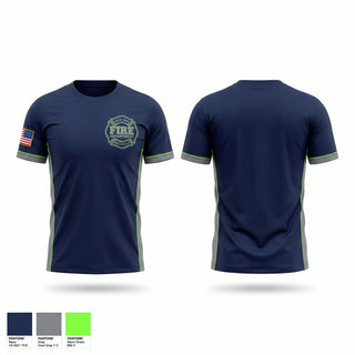 Short Sleeve Performance Shirt, East Side Fire Department (Belleville), Fire Department, Teamtime, Team time, sublimation, custom sports apparel, team uniforms, spirit wear, spiritwear, sports uniforms, custom shirts, team store, custom team store, fundraiser sports, apparel fundraiser