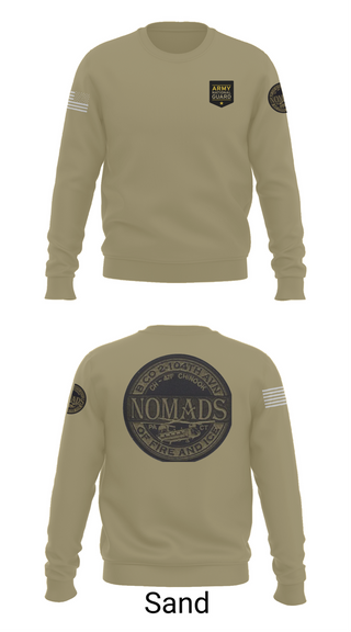Crew Neck Sweatshirt, E CO 169 AVN, National Guard, Teamtime, Team time, sublimation, custom sports apparel, team uniforms, spirit wear, spiritwear, sports uniforms, custom shirts, team store, custom team store, fundraiser sports, apparel fundraiser