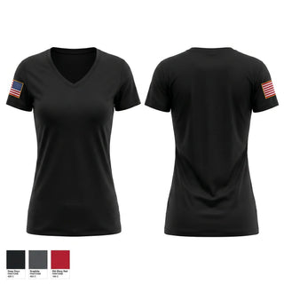 Womens Short Sleeve Vneck Shirt, Adairsville Police Department, Police, Teamtime, Team time, sublimation, custom sports apparel, team uniforms, spirit wear, spiritwear, sports uniforms, custom shirts, team store, custom team store, fundraiser sports, apparel fundraiser