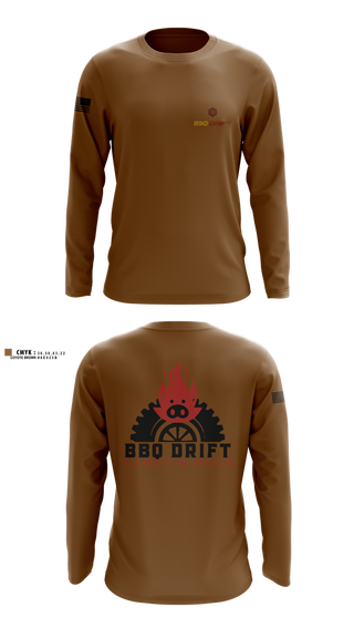 Long Sleeve Performance Shirt, BBQ Drift, , Teamtime, Team time, sublimation, custom sports apparel, team uniforms, spirit wear, spiritwear, sports uniforms, custom shirts, team store, custom team store, fundraiser sports, apparel fundraiser