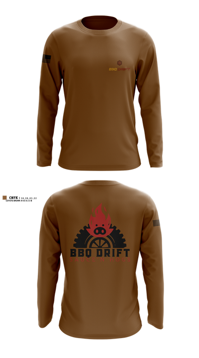 BBQ Drift 17355442 Long Sleeve Performance Shirt 1
