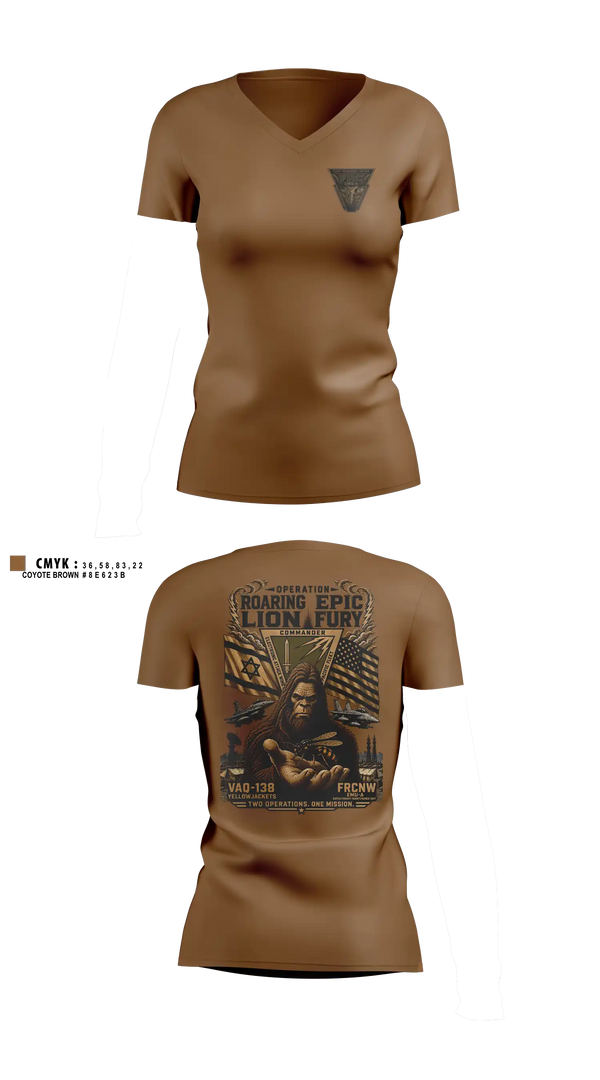 FRCNW EMU A Women's Short Sleeve V-neck Shirt - 50